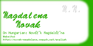 magdalena novak business card